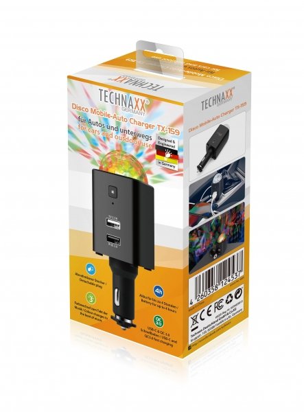 Technaxx Tx-159 - Disco Mobile-Auto Charger