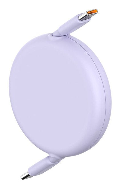 Baseus Cable Type-C - Type-C Free2draw Reatractable 480mb/S, 100w, 1m, Purple (P10364500511-00)