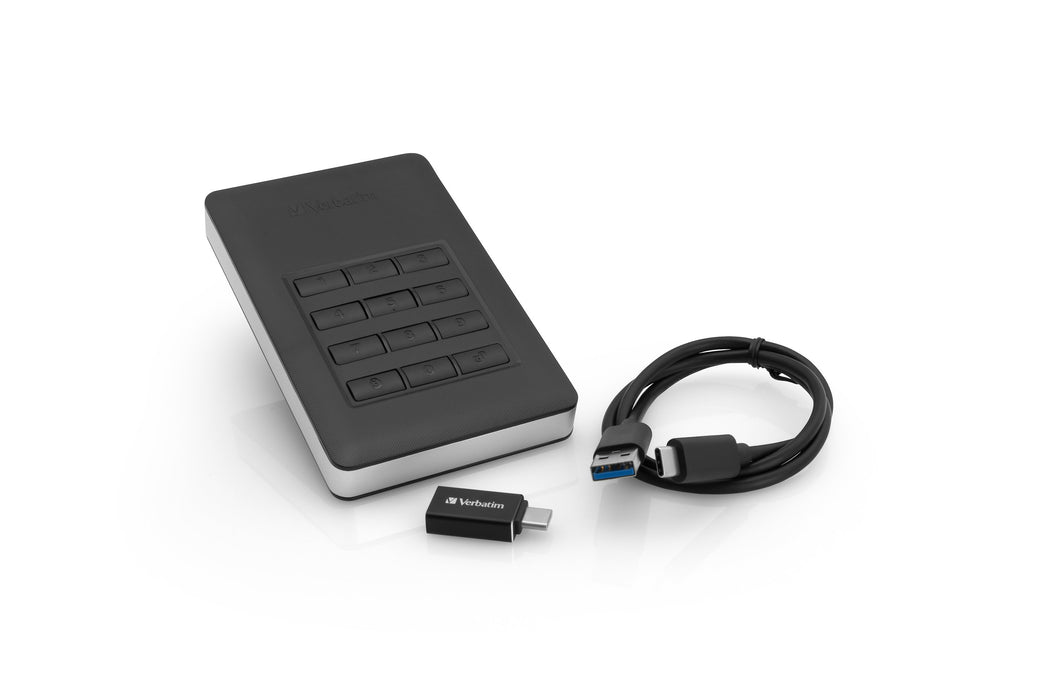EAN 0023942534037 - Verbatim Store'n'Go disco duro externo USB Tipo C 3.2 Gen 1 (3.1 Gen 1) Negro, Plata imagen 3