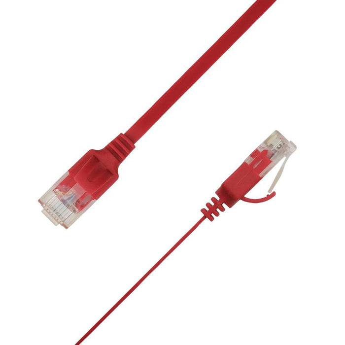Flat U/Utp Cat6a Red 4m Awg 34/7, Pvc, 1x4mm Utp-Fl6a-00400-Rd