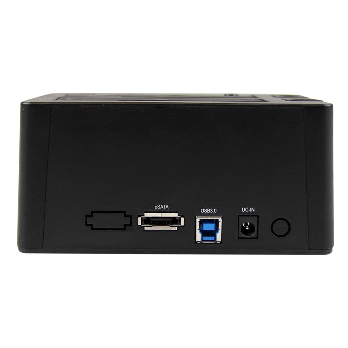 Startech.Com Dual-Bay Usb 3.0 Esata To Sata Hard Drive Docking Station Usb Hard Drive Dock External 2.53.5 Sata Iiiiii Ssdhdd Docking Station Hot-Swap Hard Drive Bays Top-Loading Controlador De Almacenamiento 2.5" 3.5" Sata 6gb/S Esata 6gb/