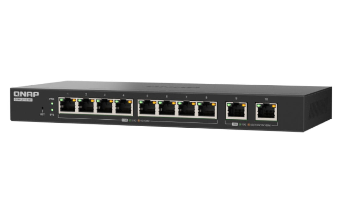 Qnap Qsw-L2110-10t - Switch - Managed - 8 X 2.5gbase-T