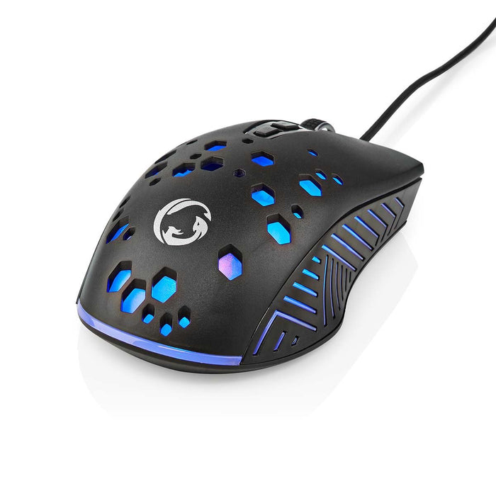 EAN 5412810411276 - Nedis GMWD410BK ratón Juego mano derecha USB tipo A Óptico 7200 DPI imagen 7