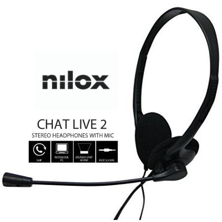 EAN 8436556148552 - Nilox CHAT LIVE 2 Dentro de oído Llamadas/Música Negro imagen 1