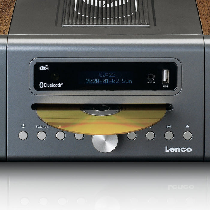 EAN 8711902066163 - Lenco MC-175SI sistema de audio para el hogar Microcadena de música para uso doméstico 40 W Plata, Madera imagen 5