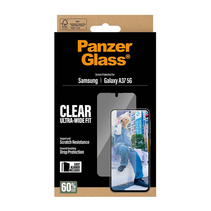 Panzerglass Displayschutz Samsung Galaxy A37  Ultra-Wide Fit M. Easyaligner