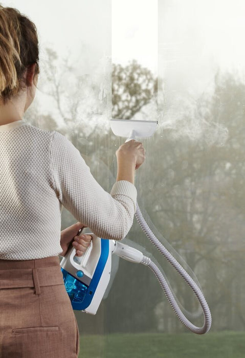 Aspiradora Rowenta Clean & Steam Multi Ry8544wh De Pie Y Escoba Eléctrica Corriente Alterna Seca Y Húmeda Sin Bolsa 0,5 L 1700 W Blanco, Azul