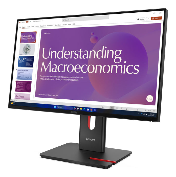 EAN 0198156725684 - Lenovo ThinkVision T24D-40 pantalla para PC 60,5 cm (23.8") 1920 x 1080 Pixeles Full HD LCD Negro imagen 3