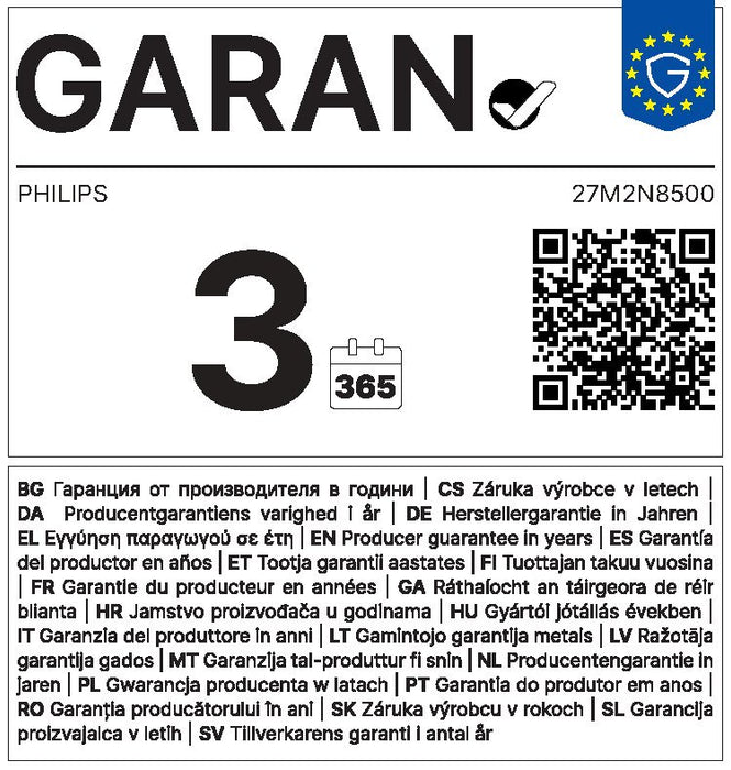 EAN 8712581806309 - Philips Evnia 8000 27M2N8500/00 pantalla para PC 67,3 cm (26.5") 2560 x 1440 Pixeles Quad HD QD-OLED Blan imagen 15