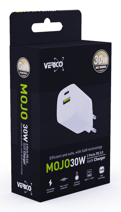 EAN 4713095609190 - Verico 4OJ-ACEWE1-N1 cargador de dispositivo móvil Portátil, Smartphone, Tableta Blanco Corriente alterna imagen 1