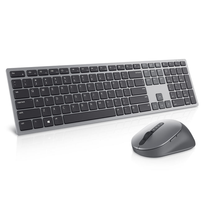 Kit Teclado (Ingles) Multimedia + Raton Inalámbrico Dell Km7321w Internacional De Ee. Uu. (Qwerty), Negro
