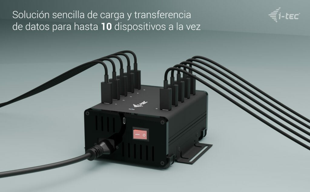 EAN 8595611706301 - i-tec CACHRGHUB10C cargador de dispositivo móvil Universal Negro Corriente alterna Carga rápida Interior imagen 6