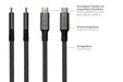 EAN 4014619881376 - Alcasa Kabel / Adapter cable USB USB4 Gen 2x2 1 m USB C Gris imagen 3