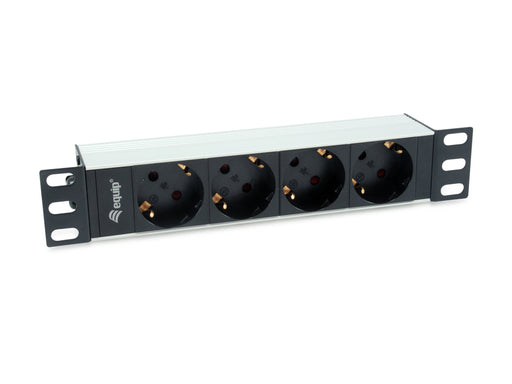 EAN 4015867223093 - Equip 333311 unidad de distribución de energía (PDU) 4 salidas AC 1U Negro, Plata imagen 1