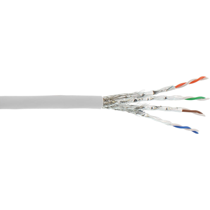 Cable De Red Inline S/Ftp Pimf Cat.6a Libre De Halógenos 500mhz Blanco 100m