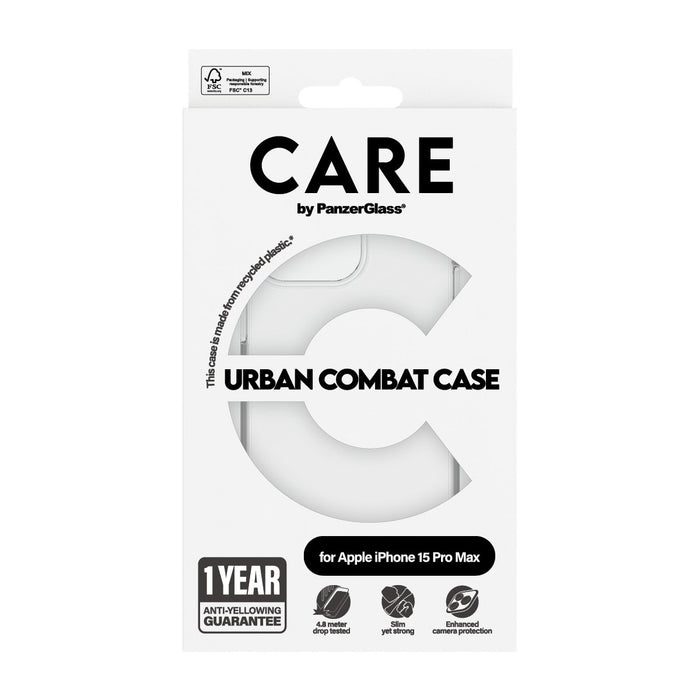 EAN 5715685005596 - PanzerGlass CARE™ by ® Urban Combat Case Transparent iPhone 15 Pro Max funda para teléfono móvil Transpar imagen 3
