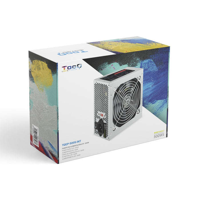 EAN 8433281007277 - TooQ TQEP-500S-INT unidad de fuente de alimentación 500 W 24-pin ATX ATX Plata imagen 9