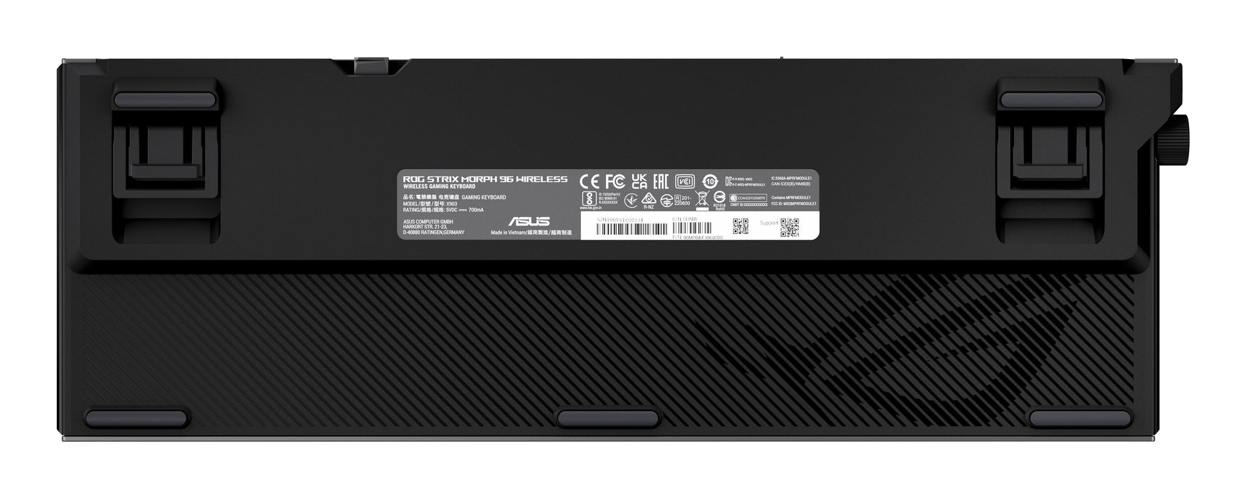 Asus Rog Strix Morph 96 Wireless (Negro, De-Layout, Rog Nx V2) 90mp04if-Bkda03