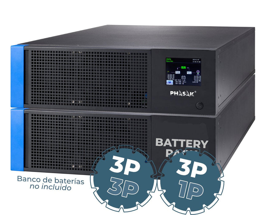 Sai Ups Phasak 10000va Rack Titan Online Doble Conversion Ph 9380 10kva