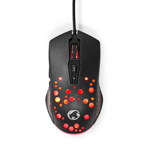 EAN 5412810411276 - Nedis GMWD410BK ratón Juego mano derecha USB tipo A Óptico 7200 DPI imagen 1