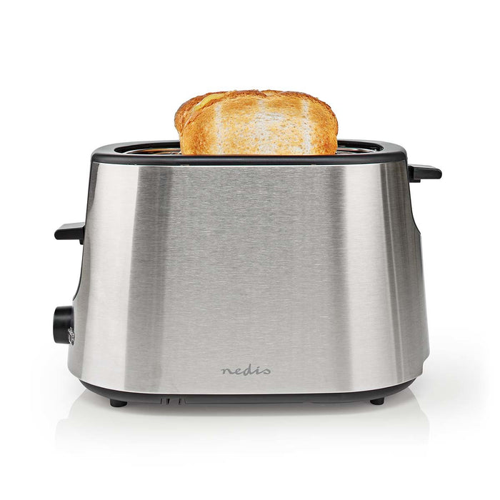 EAN 5412810336272 - Nedis KABT300EAL tostadora 7 2 rebanada(s) 1000 W Aluminio, Negro imagen 12