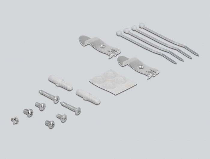 Delock Keystone Patchpanel 4 Port Grau