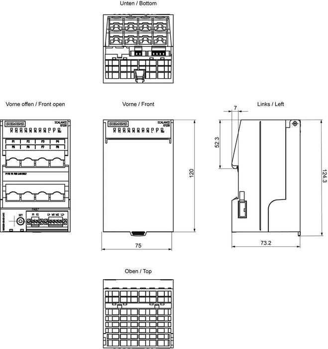 Siemens Scalance Xf208 - Switch - Managed - 8