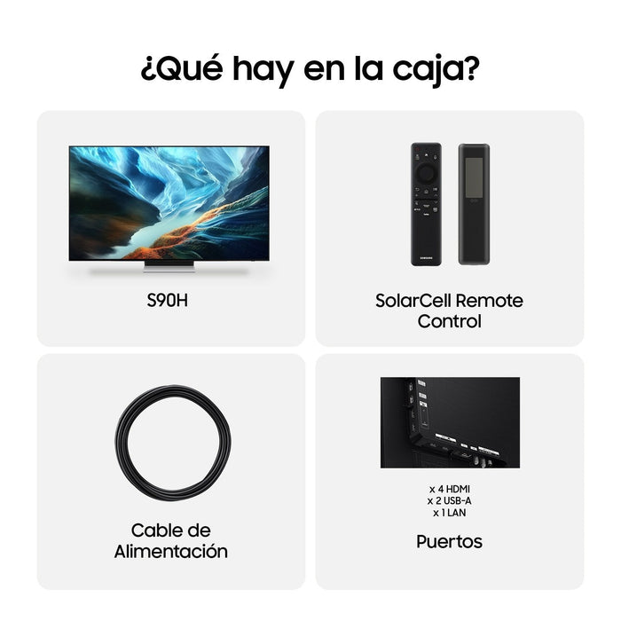 Tv Samsung S90h 65 Pulgadas Oled Freesync Premium Pro Vrr 4k Negro