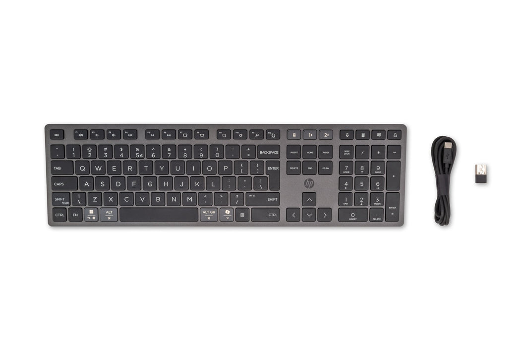 EAN 198122140725 - HP 720 Multi-Device Rechargeable Wireless Keyboard teclado Hogar / Oficina USB + Bluetooth QWERTY Inglés N imagen 1