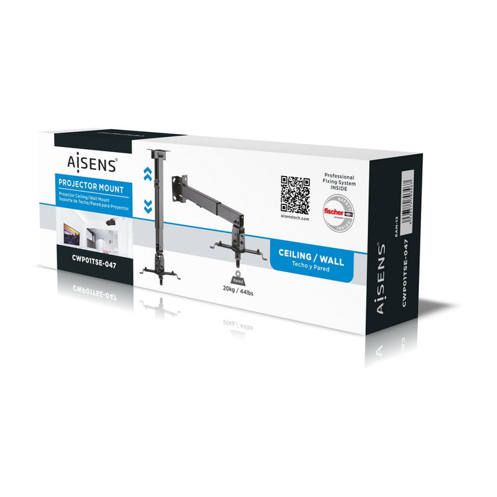 EAN 8436574703467 - AISENS CWP01TSE-047 montaje para projector Techo/pared Negro imagen 9