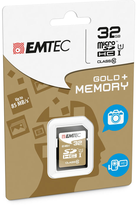 Micro Sd Emtec 32gb Sdhc Clase 10 Gold