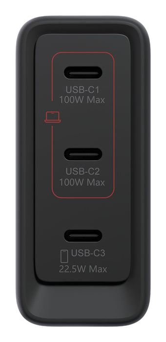 Lenovo 100w Gan 3 Ports Usb-C Triple Ac Adapter
