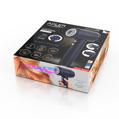 EAN 5905575901965 - Adler AD 2270B secador 1600 W Azul, Marina imagen 16