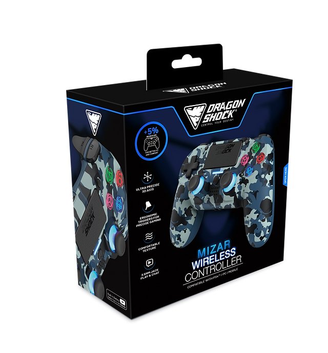 EAN 5425025592920 - Dragonshock Mizar Camuflaje Bluetooth Gamepad PlayStation 4 imagen 7