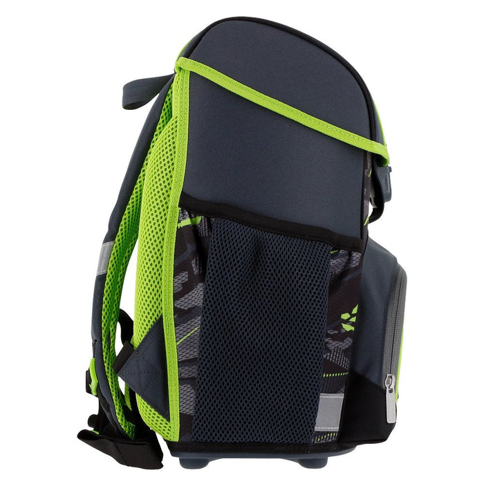Herlitz Juego De Mochilas Escolares De 4 Piezas, 17 L, Ergonómica,Gris, Verde