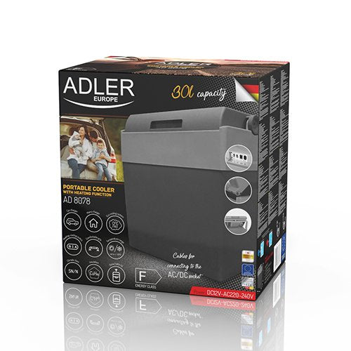 EAN 5902934839860 - Adler AD 8078 nevera portátil 30 L Eléctrico Gris, Blanco imagen 11
