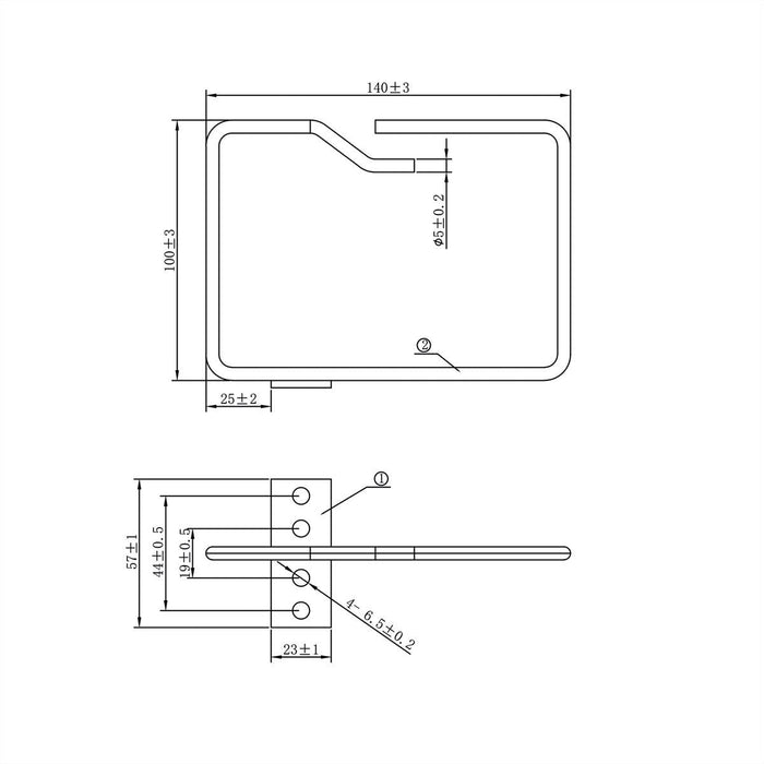 Roline Cablese, 140x100 Mm, Metall, Cableeinfhrung Vorn