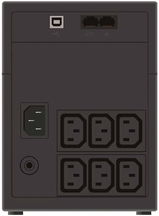 EAN 4260074976434 - PowerWalker VI 1200 LCD/IEC sistema de alimentación ininterrumpida (UPS) Línea interactiva 1,2 kVA 600 W  imagen 4