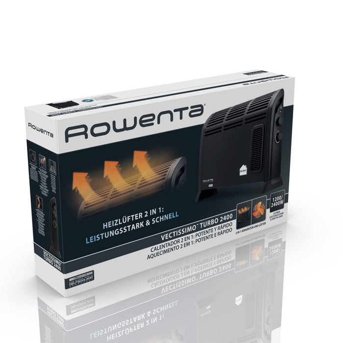 Rowenta Convector Fan Heater Vectissimo Negro Negro (Co3035f1)