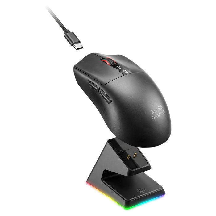 Raton Optico Wireless Mmwelite Negro Mars Gaming