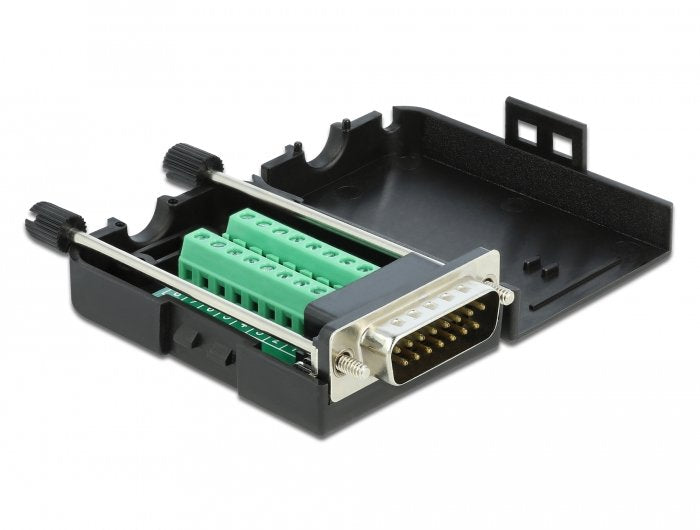 Delock D-Sub 15 M > Terminalblock Con Caja
