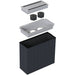 EAN 7350030258227 - Kondator 935-K210 caja de tomacorriente Negro, Plata imagen 1