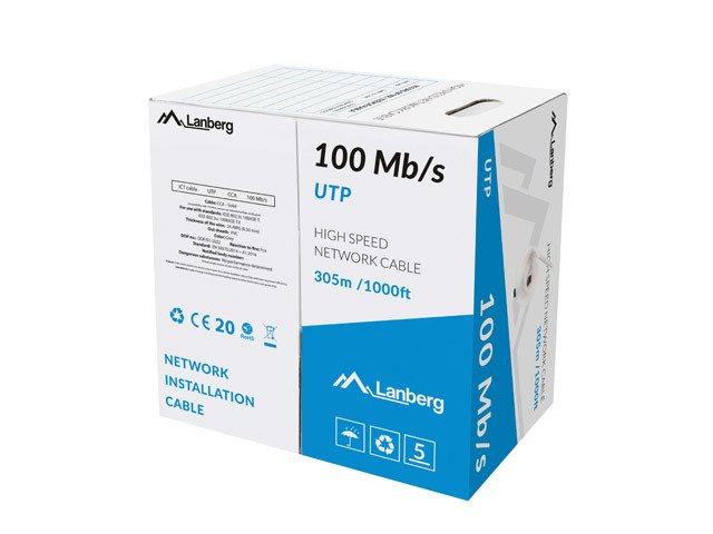 EAN 5901969406306 - Lanberg LCU5-10CC-0305-S cable de red Gris 305 m U/UTP (UTP) imagen 1