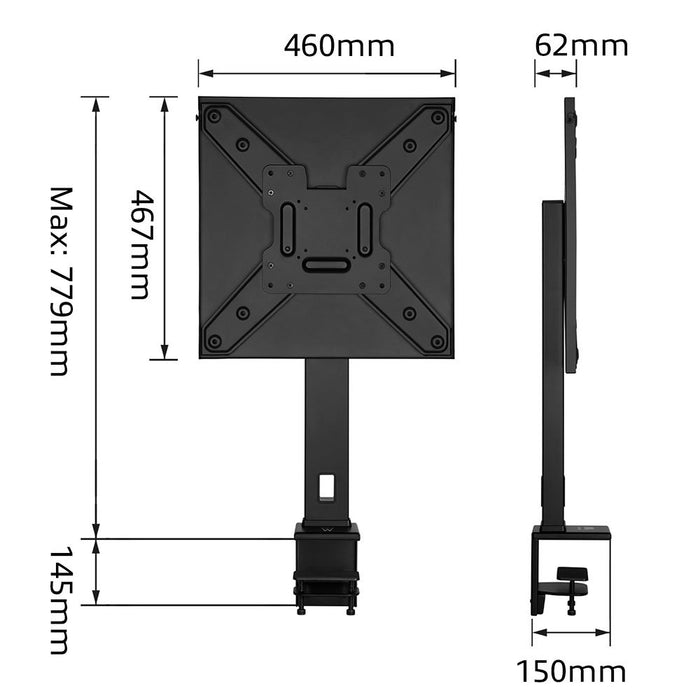 EAN 8054392619311 - Ewent EW1543 soporte para TV 139,7 cm (55") Negro imagen 7