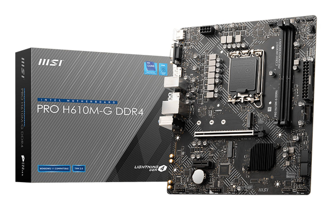 EAN 4719072925024 - MSI PRO H610M-G DDR4 placa base Intel H610 LGA 1700 micro ATX imagen 1