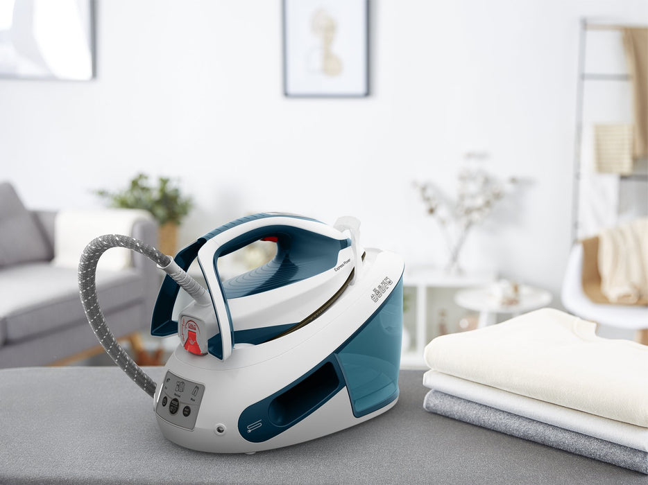 EAN 3121040086216 - Tefal Express Power SV8111 1,8 L Durilium AirGlide Autoclean soleplate Azul, Blanco imagen 2
