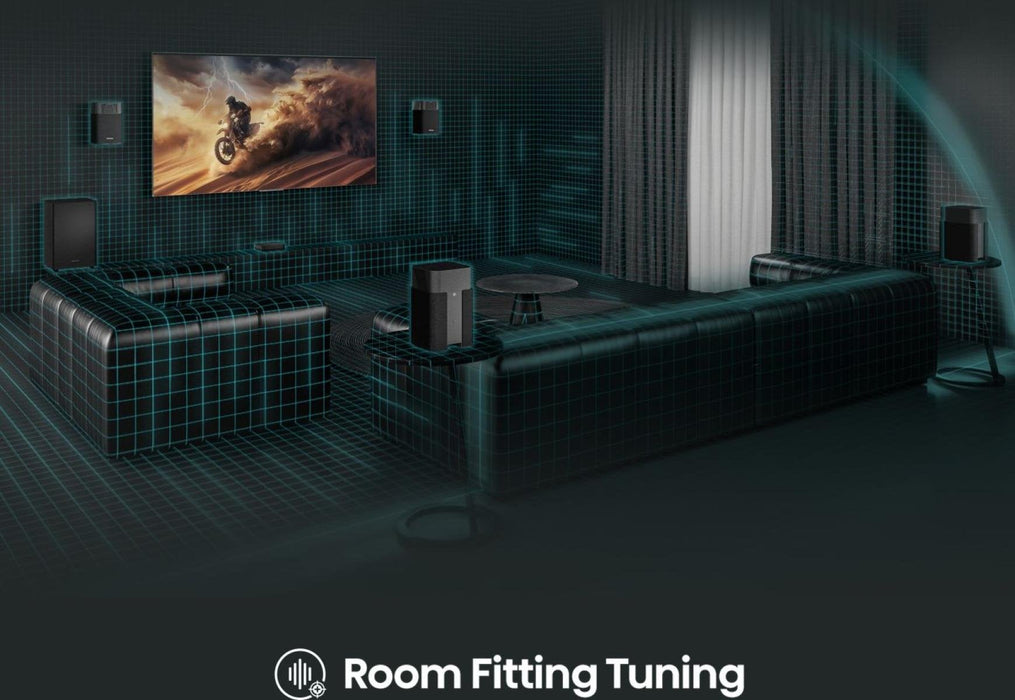 Barra De Sonido Hisense Ht Saturn 4.12. Dolby Atmos Subwoofer Inalámbrico 480 W Negro