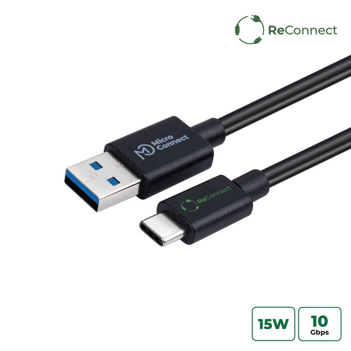 EAN 5715063597453 - Microconnect ECO-USB3.1CA2 cable USB USB 3.2 Gen 1 (3.1 Gen 1) 2 m USB C USB A Negro imagen 1