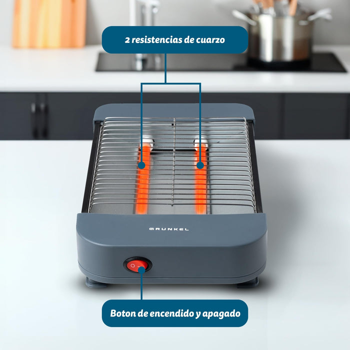 EAN 8426156018638 - Grunkel TSP-MINISIZE tostadora 2 rebanada(s) 300 W Gris imagen 3