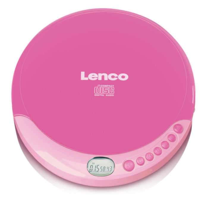 EAN 8711902043911 - Lenco CD-011 Rosa Reproductor de CD portátil imagen 1
